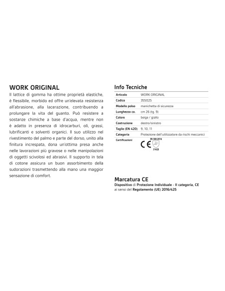 Guanti Lattice Antiscivolo con Manichetta | Bugari Shop