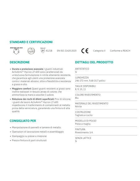 Guanti Hycron 27-600 in Nitrile | Bugari Shop
