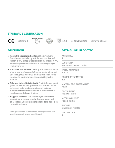 Guanti Hycron 27-602 Nitrile Impermeabili | Bugari Shop