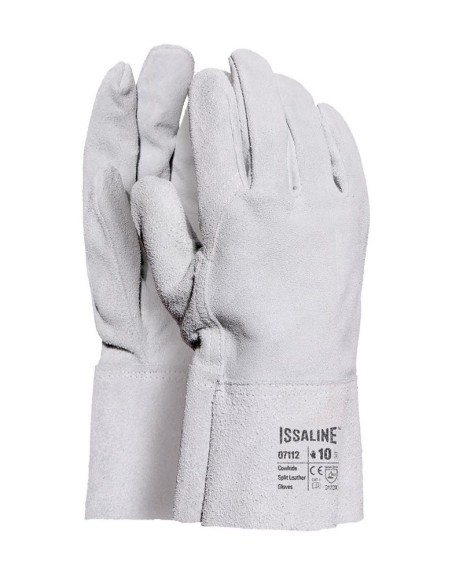 Guanti Pelle Crosta Manichetta Lavoro | Bugari Shop