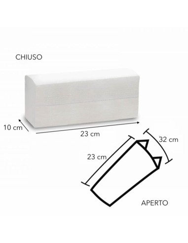 Asciugamani di carta monouso piegati a C – 150 fogli | Bugari Shop