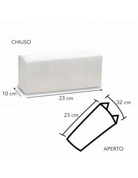 Asciugamani di carta monouso piegati a C – 150 fogli | Bugari Shop