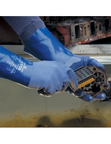 Guanti Showa 720R Nitrile Impermeabili e Chimici | Bugari Shop