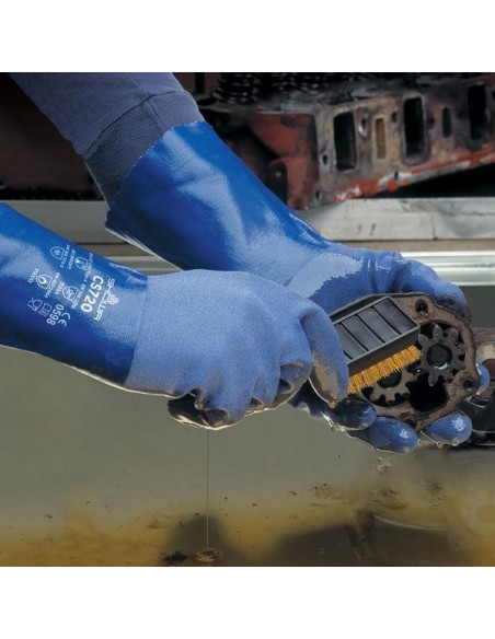 Guanti Showa 720R Nitrile Impermeabili e Chimici | Bugari Shop