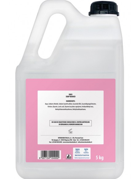 Sapone Liquido Mani Bianco Igienizzante 5 kg | Bugari Shop