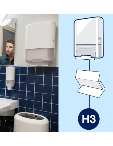 Asciugamani di carta monouso piegati a V – 2 veli 200 fogli | Bugari Shop