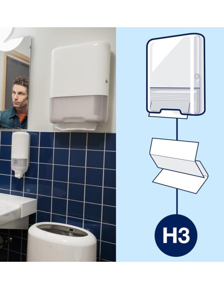 Asciugamani di carta monouso piegati a V – 2 veli 200 fogli | Bugari Shop