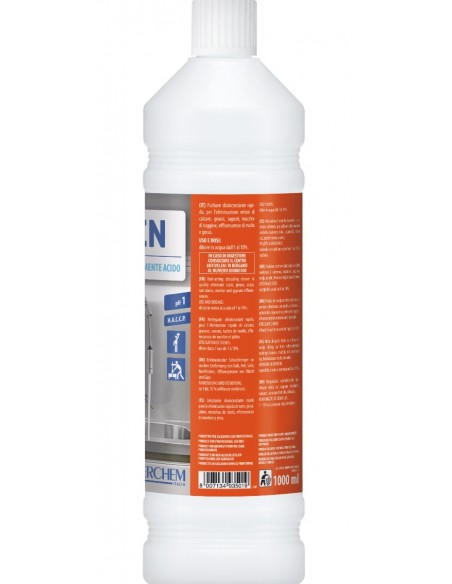 Detergente Disincrostante Acido 1000ml | Bugari Shop