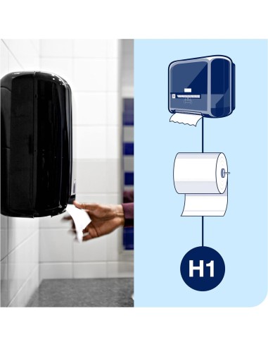 Asciugamani di carta monouso a rotolo – 3 veli, alta assorbenza | Bugari Shop