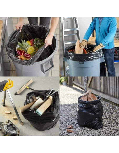 Sacchi Spazzatura Pesanti Neri 200pz | Bugari Shop