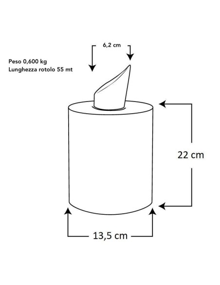 Asciugamani di carta monouso a estrazione centrale – 0,6 kg | Bugari Shop