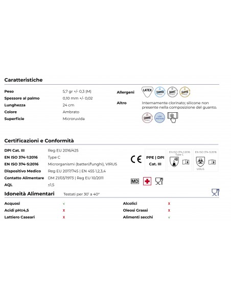 Guanti Lattice Senza Polvere 100 Pz | Sicuri e Ipoallergenici | Bugari Shop