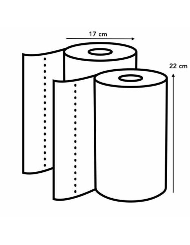 Asciugatutto Sirio – Rotolo 3 veli, alta assorbenza | Bugari Shop