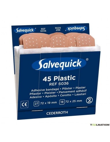 Ricariche Cerotti Salvequick Plastica 6x45 Pz | Bugari Shop