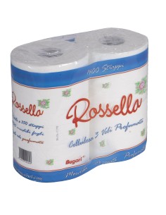 Carta igienica Rossella – pura cellulosa 3 veli, resistente e morbida | Bugari Shop