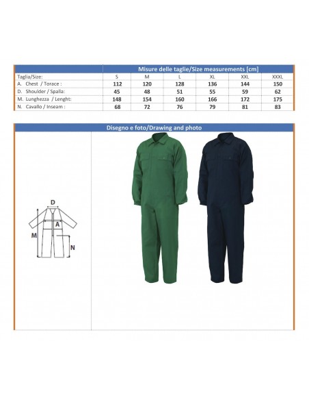 Tuta Cotone Massaua Uomo | Bugari Shop