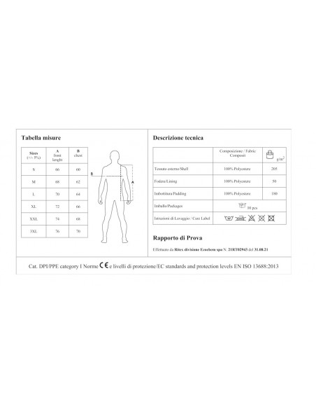 Giubbotto Japan Uomo da Lavoro Impermeabile | Bugari Shop