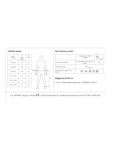 Pantaloni Salonicco Uomo da Lavoro | Bugari Shop