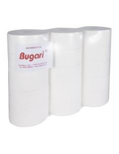 Carta igienica jumbo pura cellulosa 220 m – 2 veli | Bugari Shop