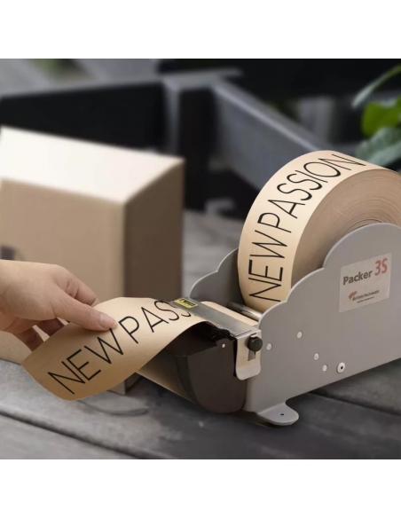 Nastro adesivo carta gommata personalizzato mm 60 x 200 m per umettatrice | Bugari Shop