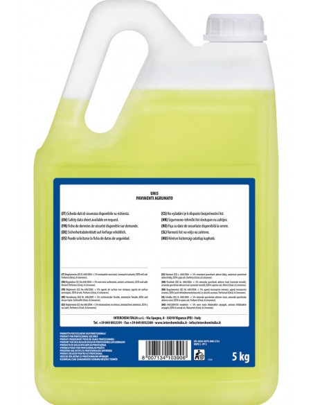 Detersivo Pavimenti Profumato Agrumato 5 kg | Bugari Shop