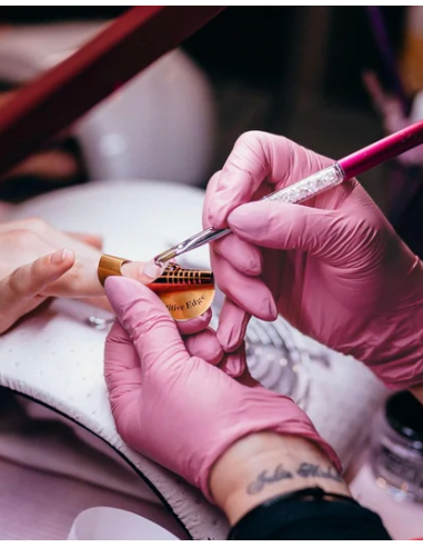 Guanti Monouso Nitrile Rosa (100 pz) | Bugari Shop