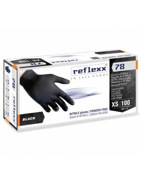 Guanti Monouso Nitrile Neri (100 pz) | Bugari Shop