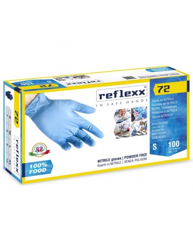 Guanti Monouso Nitrile 100% Contatto Alimentare (100 pz) | Bugari Shop