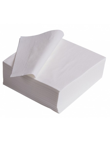 Tovaglioli di Carta Monouso Bianchi 40 x 40 cm 50 pz.