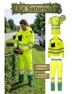 Kit Saturno – Abbigliamento Alta Visibilità per Operatori del Verde