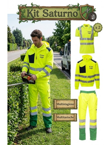 Kit Saturno – Abbigliamento Alta Visibilità per Operatori del Verde