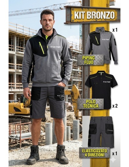Kit Bronzo – Abbigliamento Elasticizzato da Lavoro Edilizia