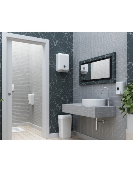 Dispenser asciugamani carta piegati a C o V | Bugari Shop