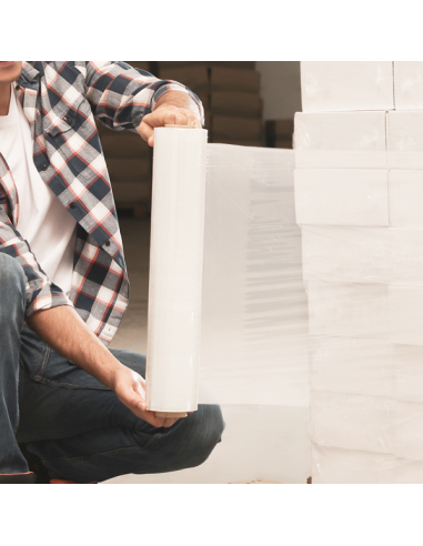 Film Estensibile Bianco 30my 2,5kg Manuale | Bugari Shop