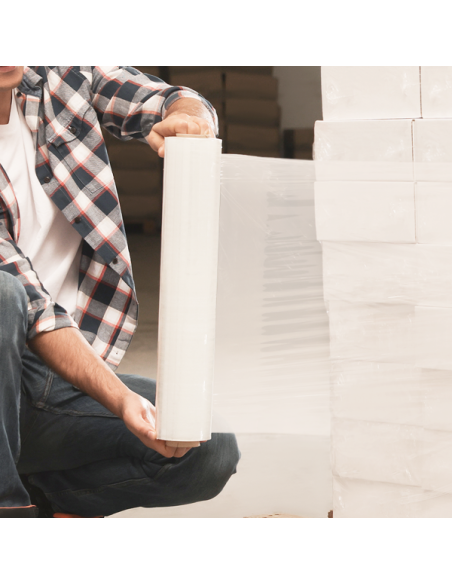 Film Estensibile Bianco 30my 2,5kg Manuale | Bugari Shop