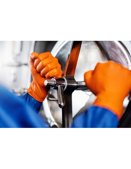 Guanti Nitrile Supergrip Arancioni 50 Pz | Bugari Shop