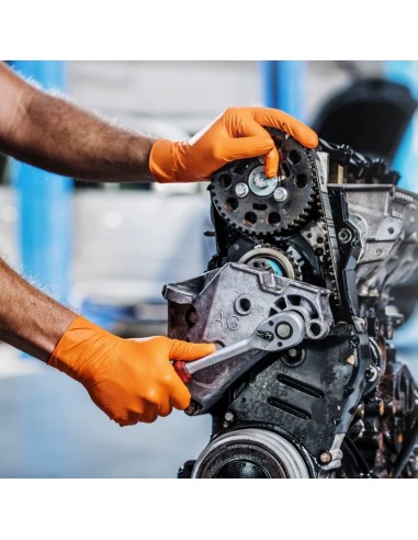 Guanti Nitrile Supergrip Arancioni 50 Pz | Bugari Shop