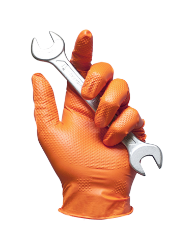 Guanti Nitrile Supergrip Arancioni 50 Pz | Bugari Shop