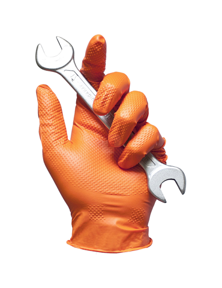 Guanti Nitrile Supergrip Arancioni 50 Pz | Bugari Shop