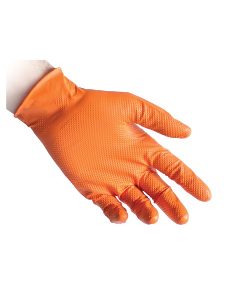 Guanti Nitrile Supergrip Arancioni 50 Pz | Bugari Shop