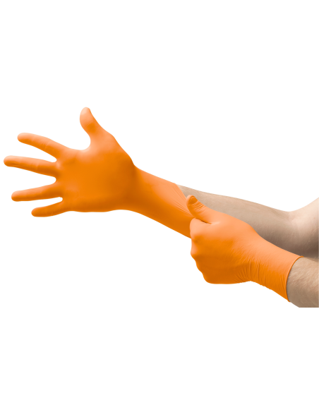 Guanti Monouso Nitrile Arancioni 100 Pz | Bugari Shop